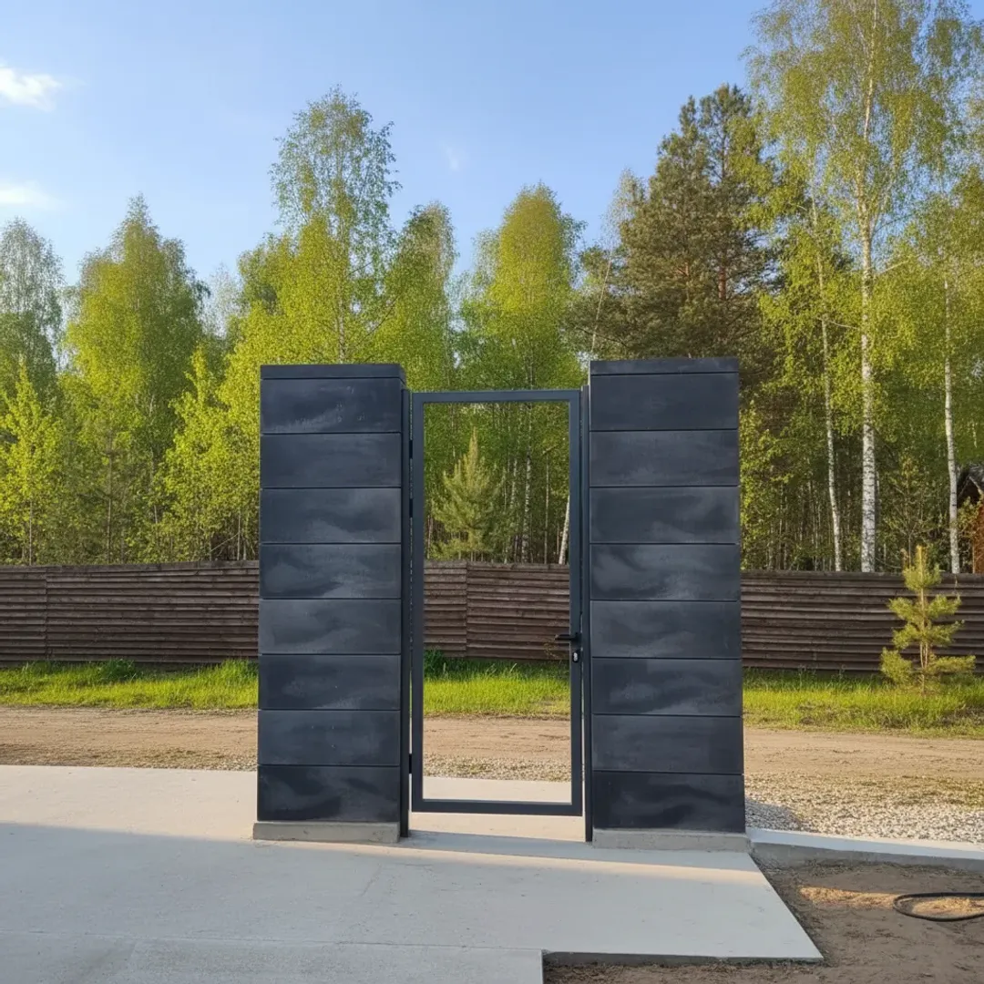Каркас калитки 1000х2000 мм (60х60, Жалюзи/Ранчо) (порошковое текстурное)
