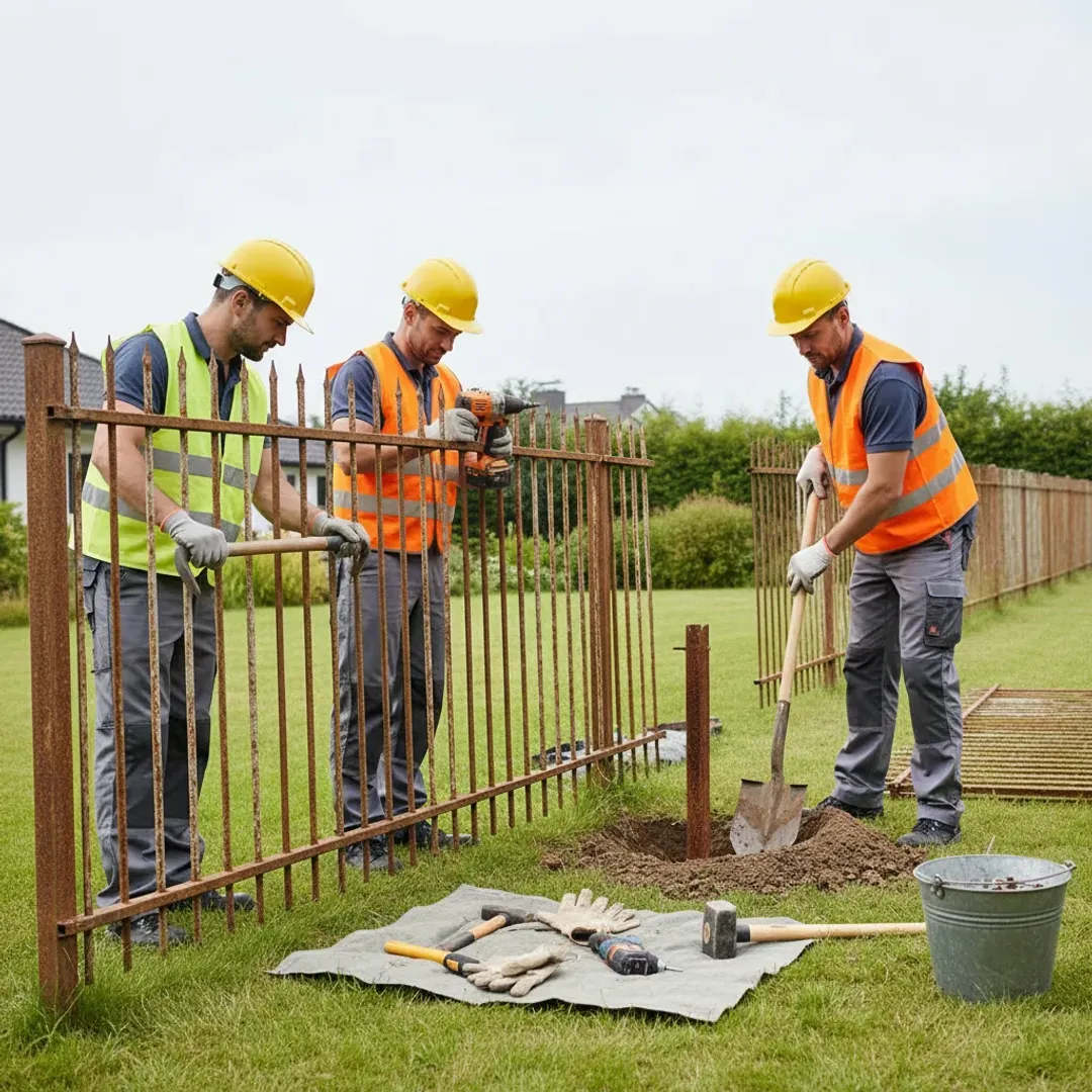 Демонтаж старых ограждений