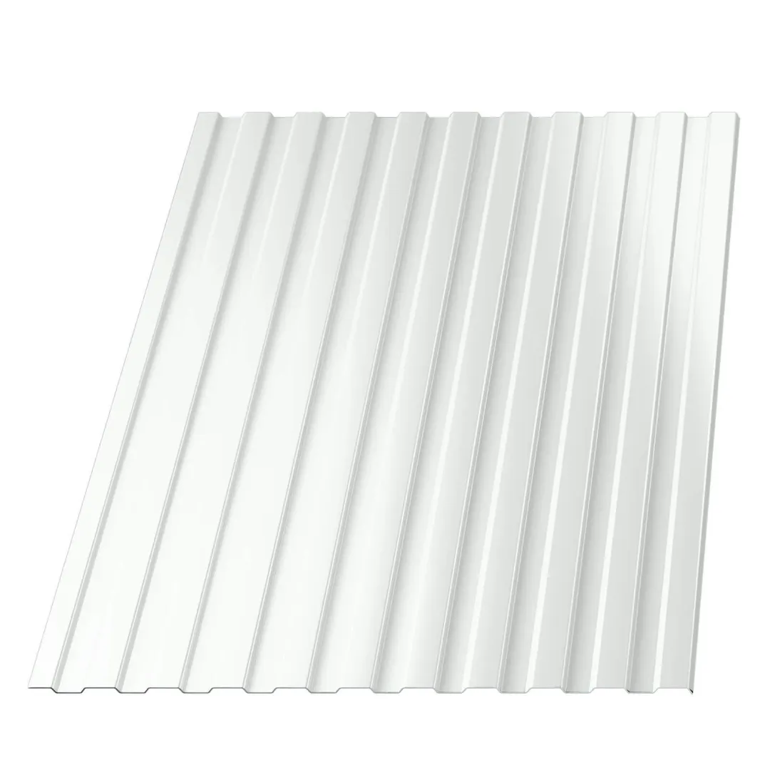 профнастил окраш С8 0,4х1150(1200)х2000 RAL 9003 сигнальный-белый арт.1232561