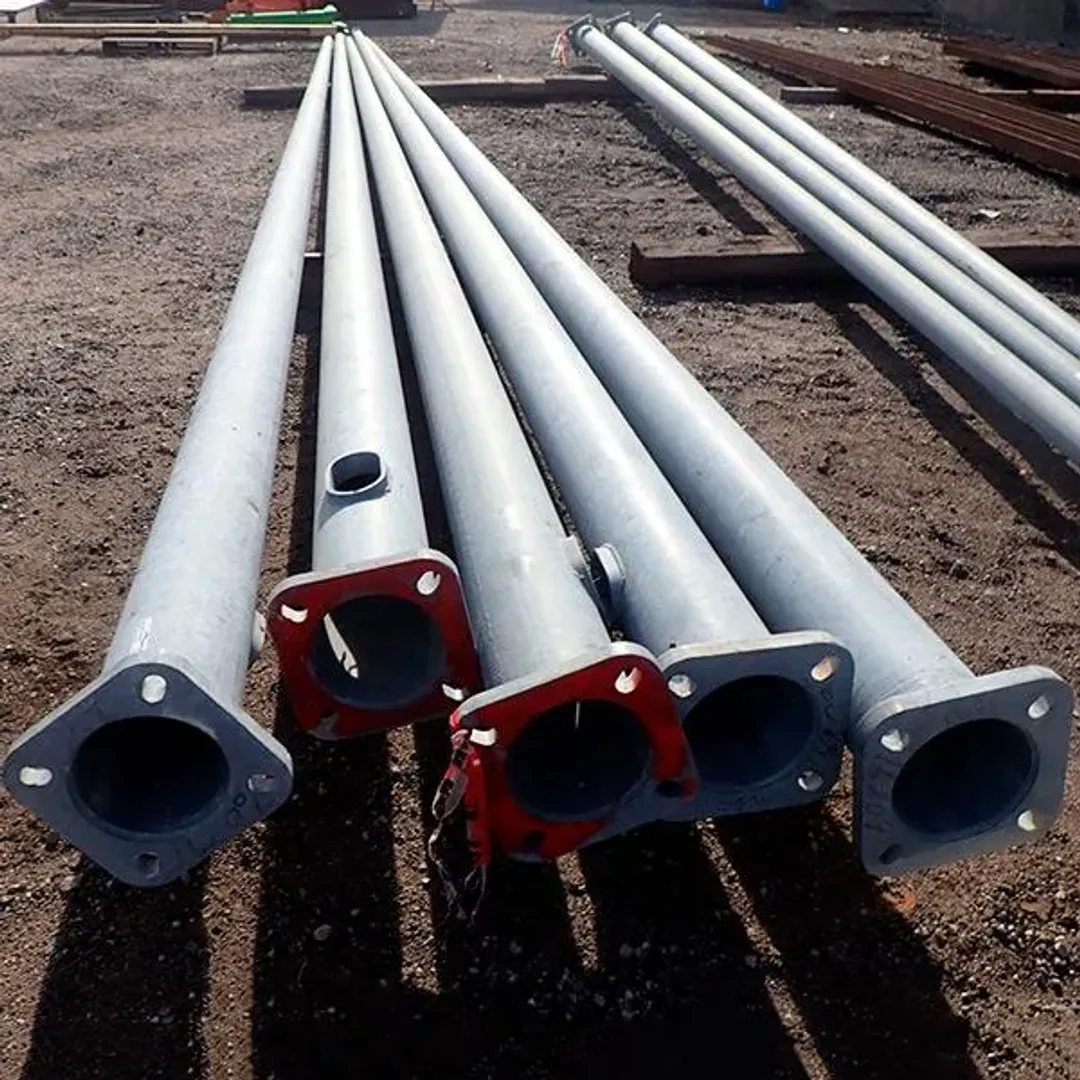 Металлическая стойка из круглой трубы 2000х76х4