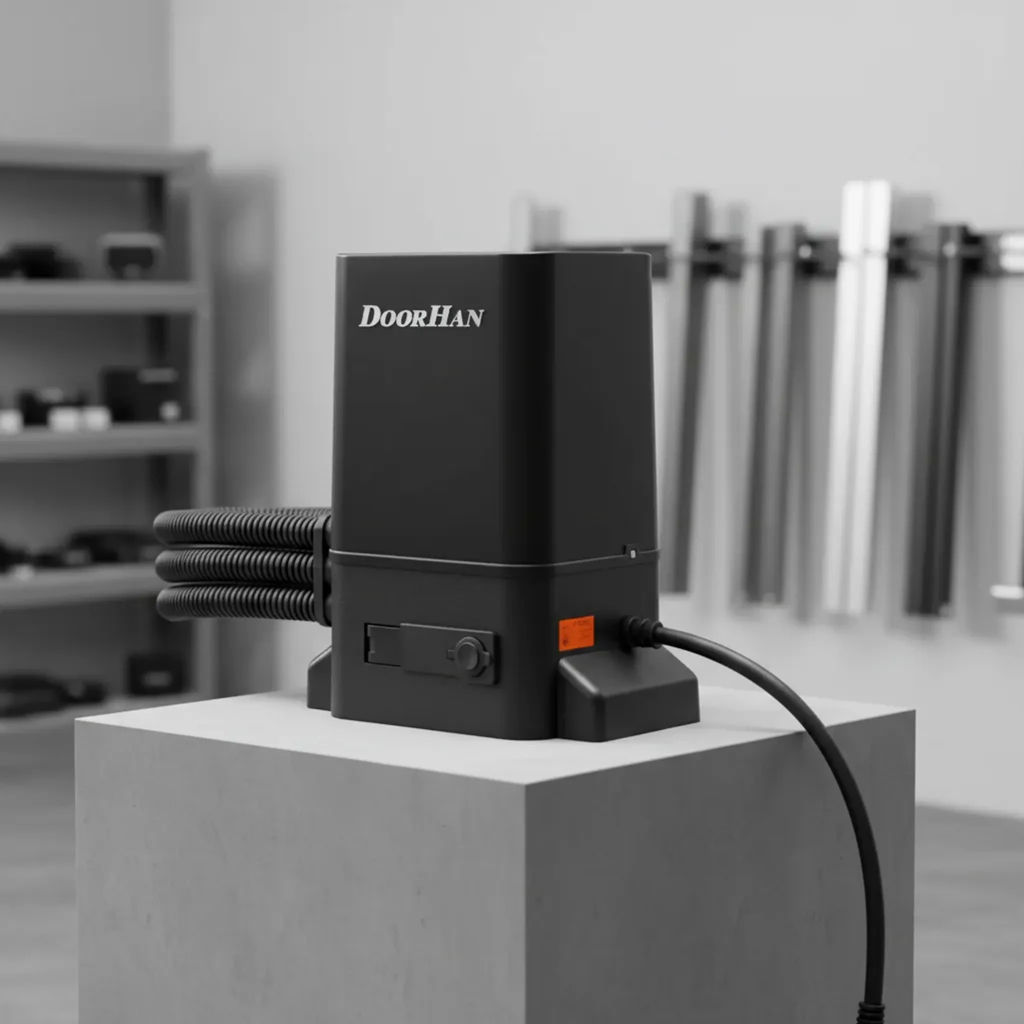 Привод для откатных ворот весом до 1300 кг Doorhan SLIDING-1300 с гофрой и кабелем