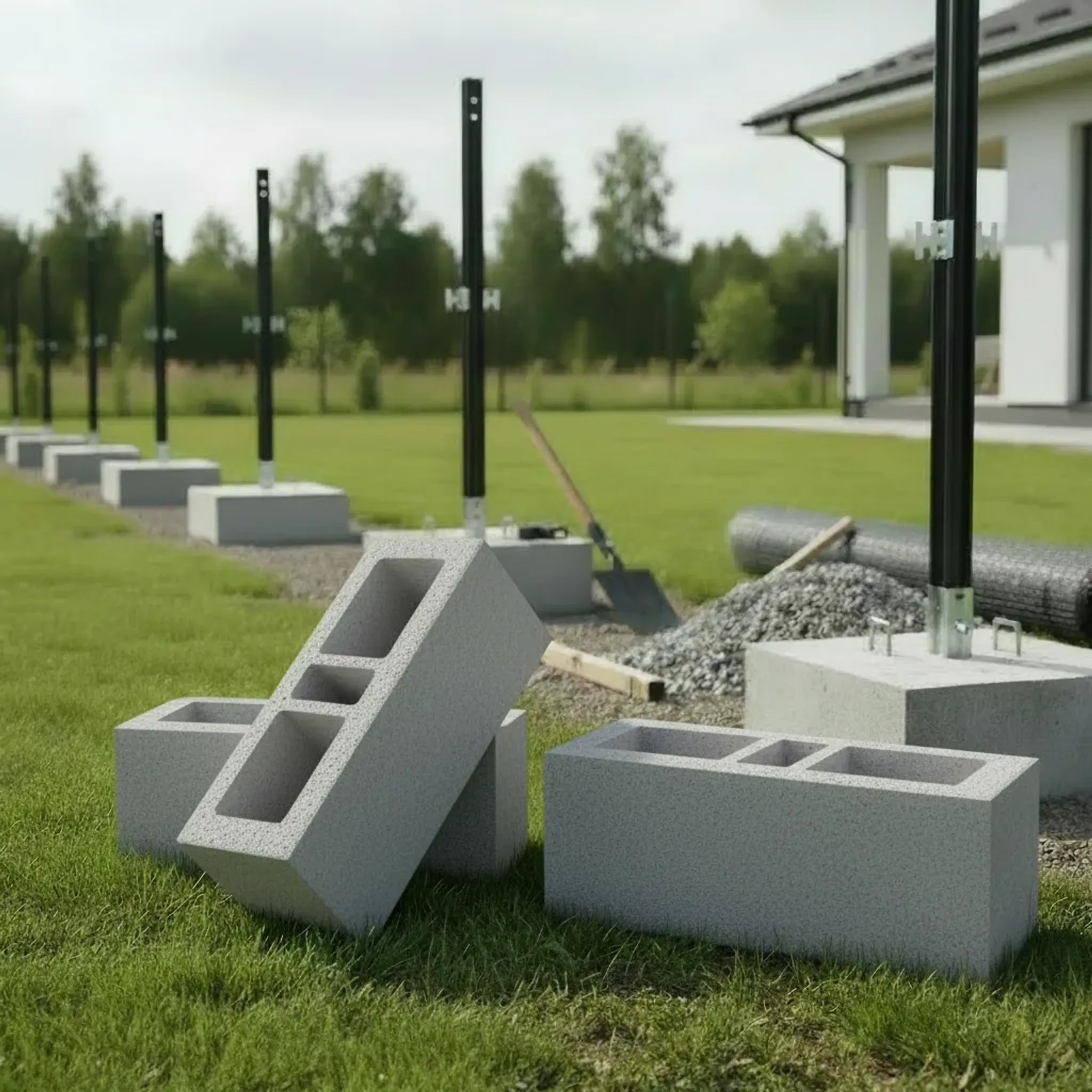 Блок заборный модульный (Туман)