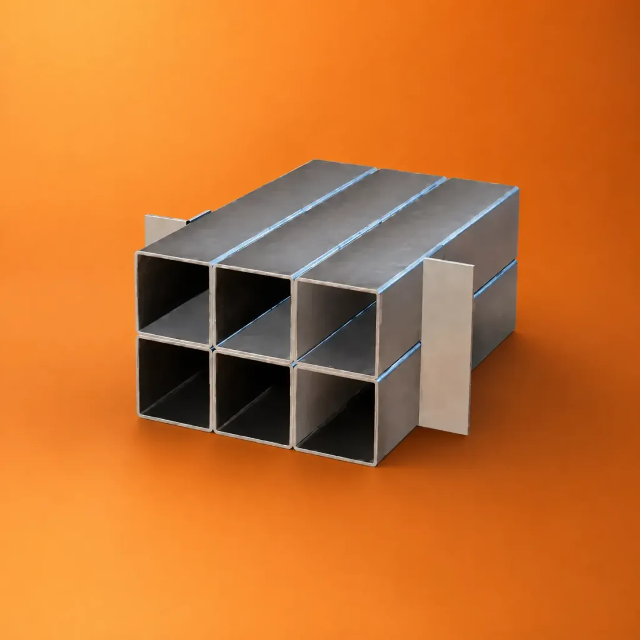 Межэтажная гильза из профильной трубы 6 секций с уголком 350×180×120 мм