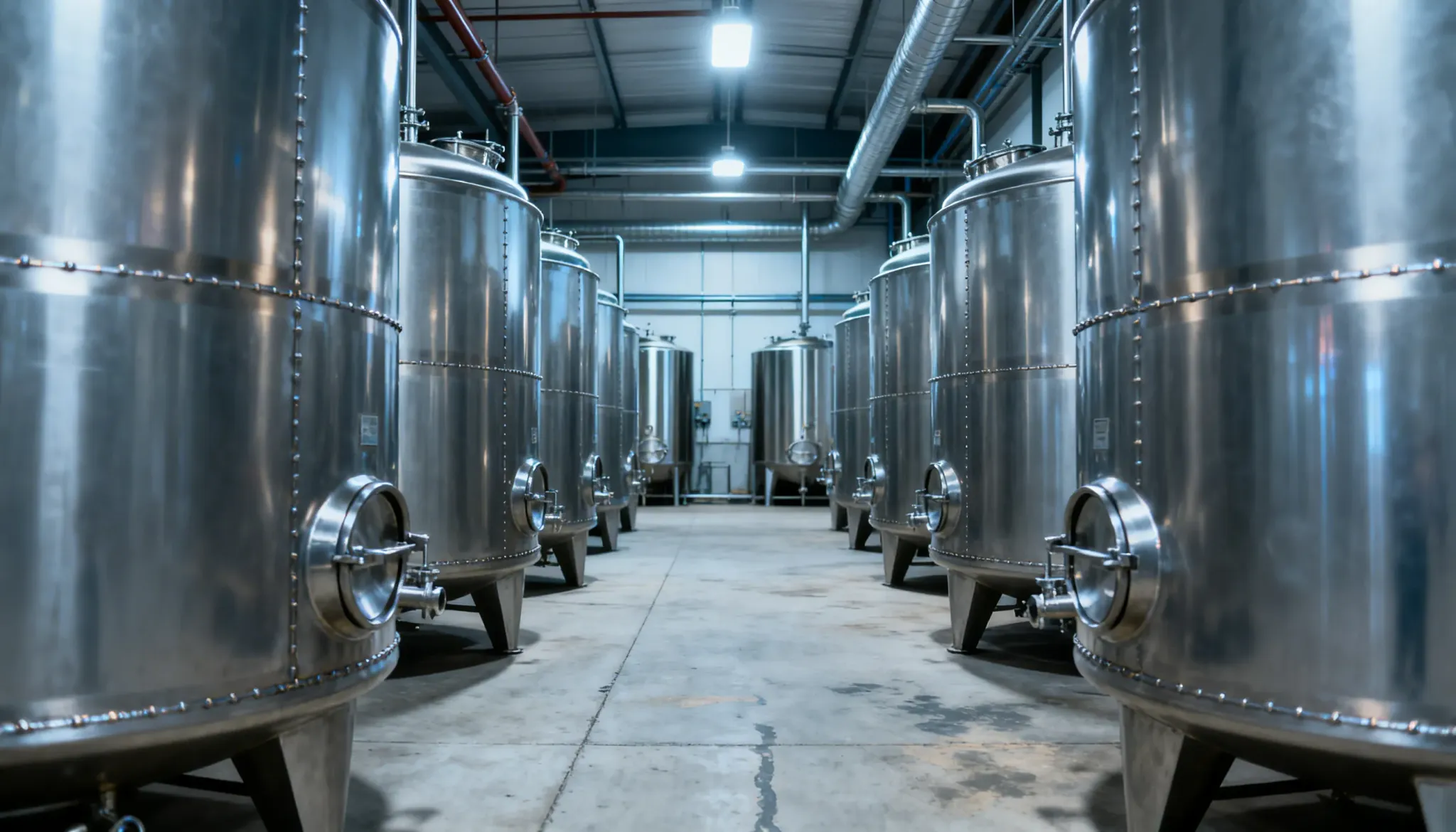 Стальные емкости для алкогольной продукции