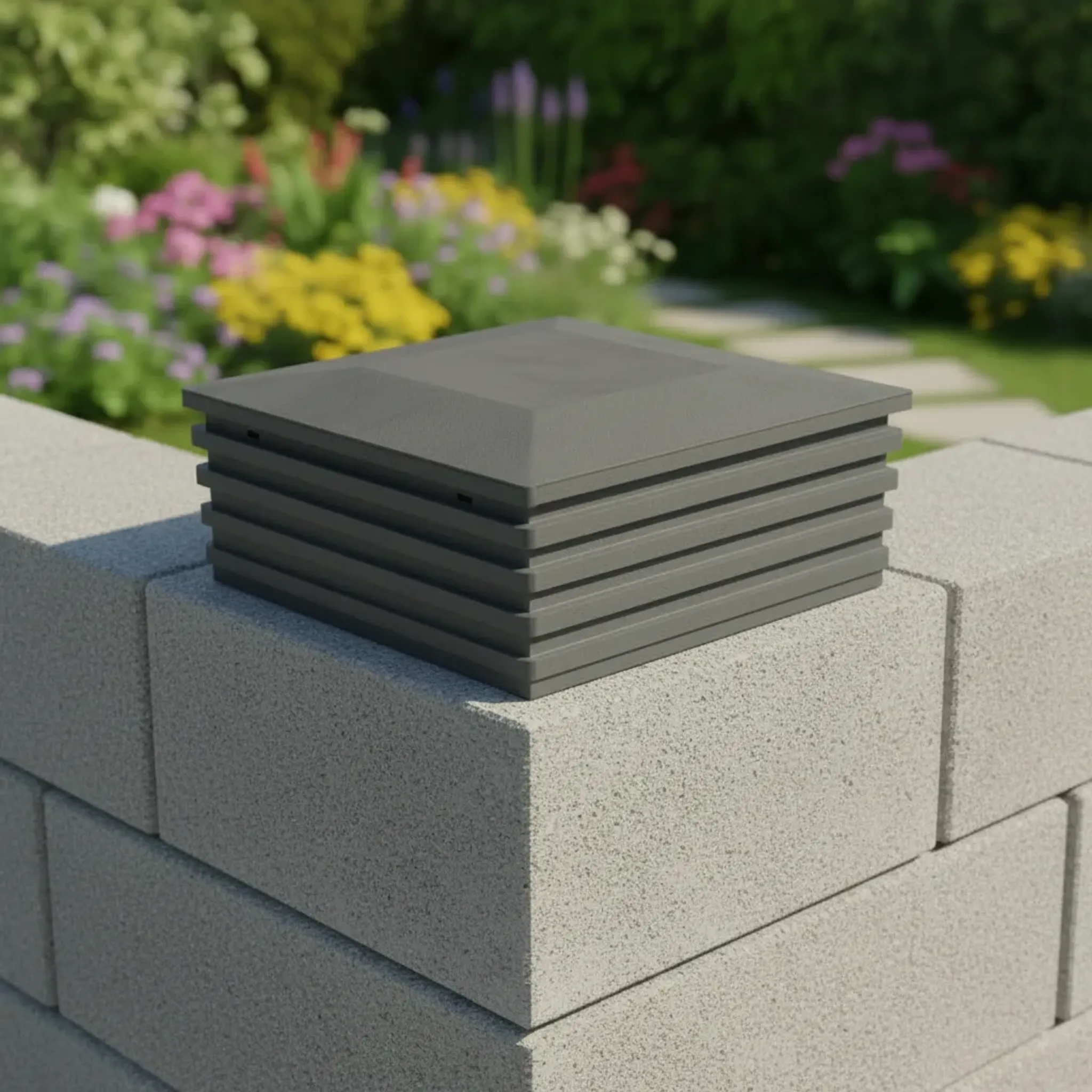 Крышка для блока заборного модульного (Графит)