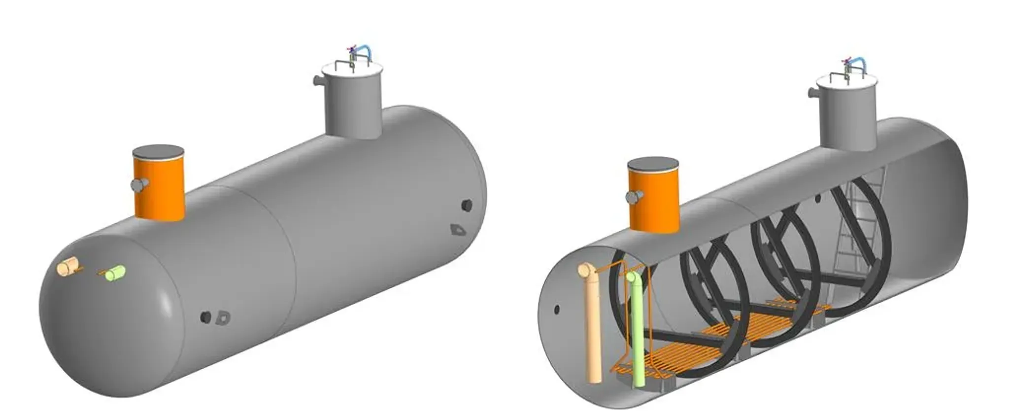 ЕП/ЕПП - 40 М³ производство: проектирование, поставка и монтаж подземных дренажных емкостей для Республики Хакасия